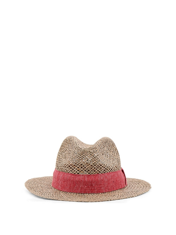 Logo Band Straw Fedora