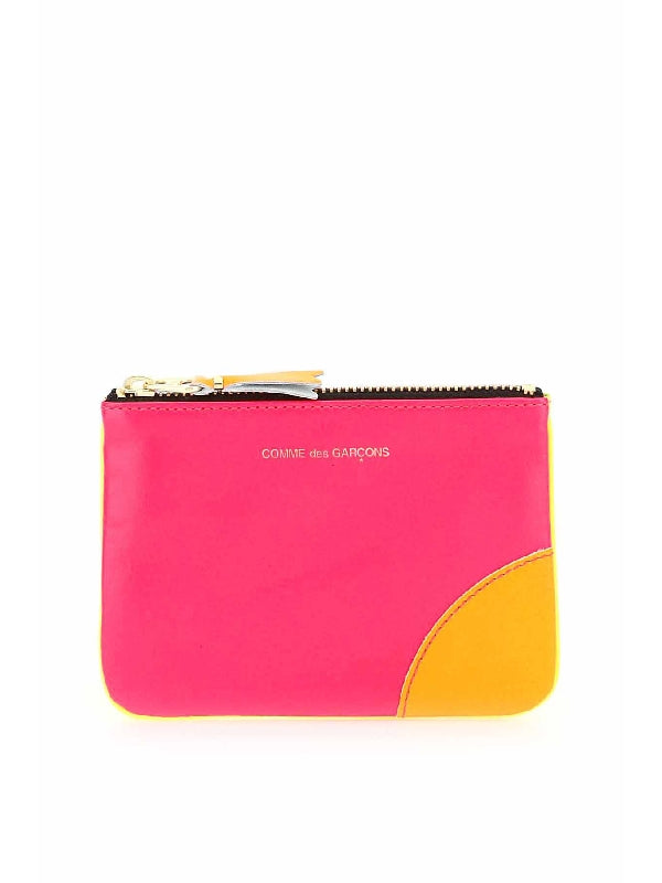 Super Fluo Leather Pouch Wallet - Jente