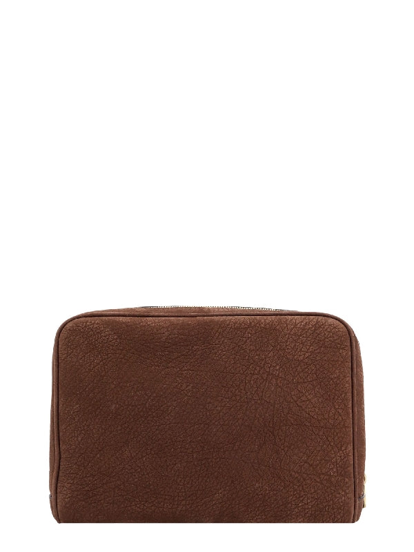 Logo Nubuck Leather Case