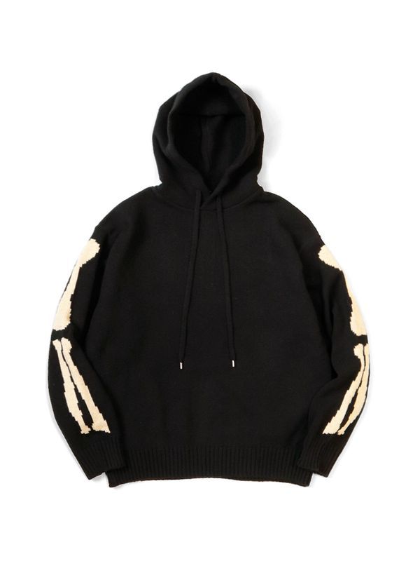 5g Wool Bone Knit Hoodie