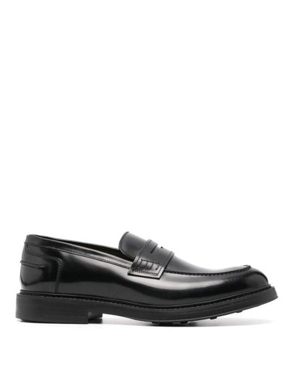 Black Leather Penny Loafer