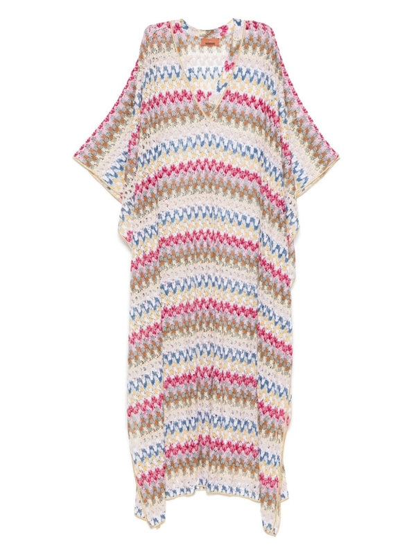 Crochet Knit
  Cover-Up Long Kaftan