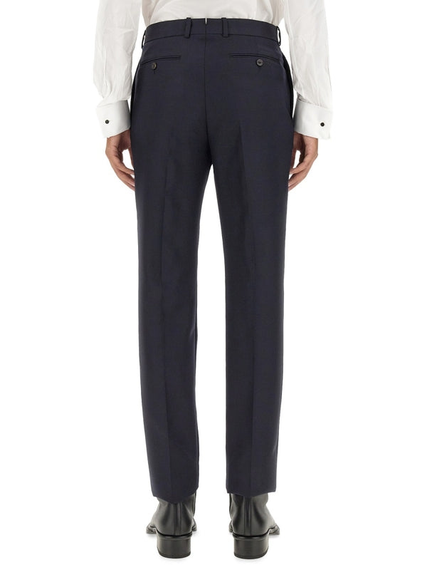 Alexander Mcqueen Blue Tailored Pants