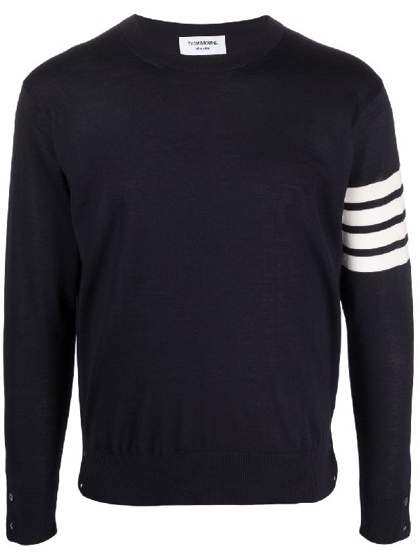 4-Bar Armband Crew Neck Wool
  Knit