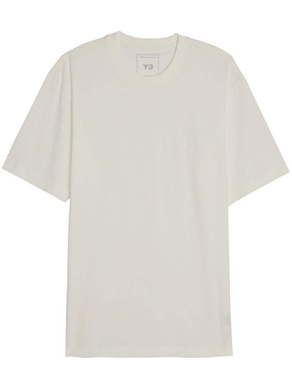 White Cotton Short Sleeve
  T-Shirt