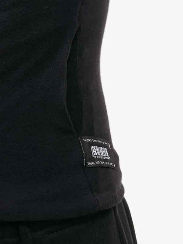 Logo Print Twisted Hoodie