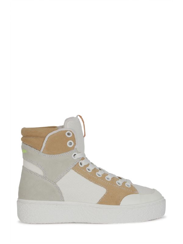 Logo Panel Mix High Top Sneakers