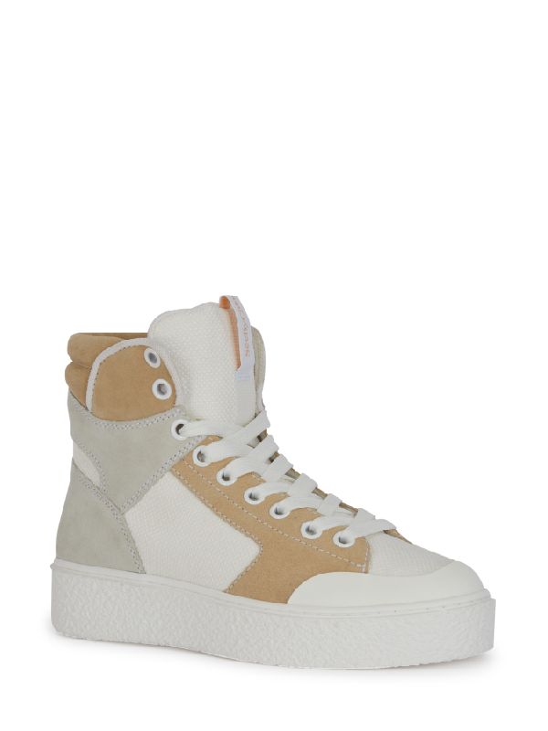 Logo Panel Mix High Top Sneakers