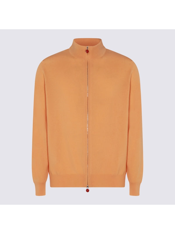 Kiton Orange Cardigans