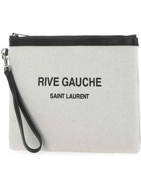 Cotton Rive Gauche Pouch Bag