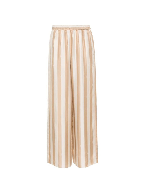 Stripe Silk Pants