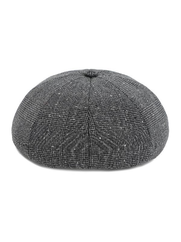 Prince of Wales Check Wool
  Baker Hat