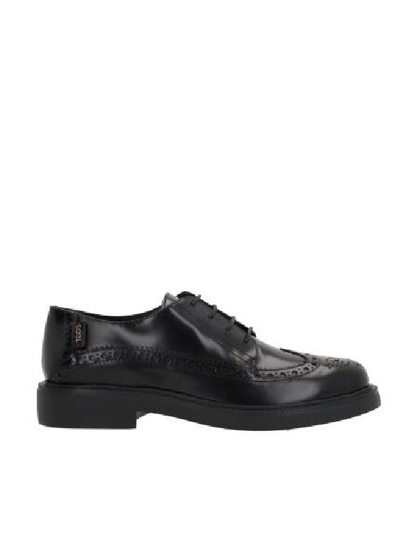 Brogue Leather Lace-Up Shoes