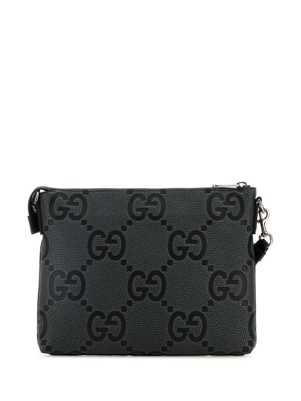 Gucci Jumbo Gg Medium Grey Clutch Bags