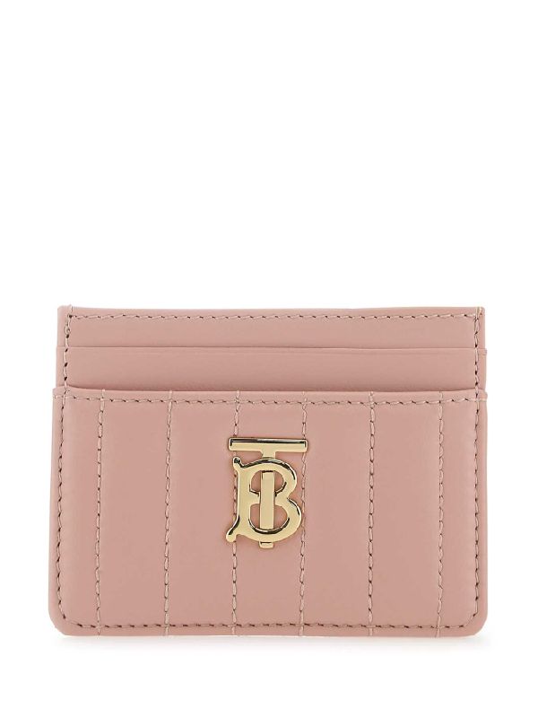 Tb Quilted Leather Card Wallet