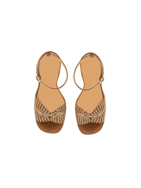 Castañer Brown Wedge Sandals