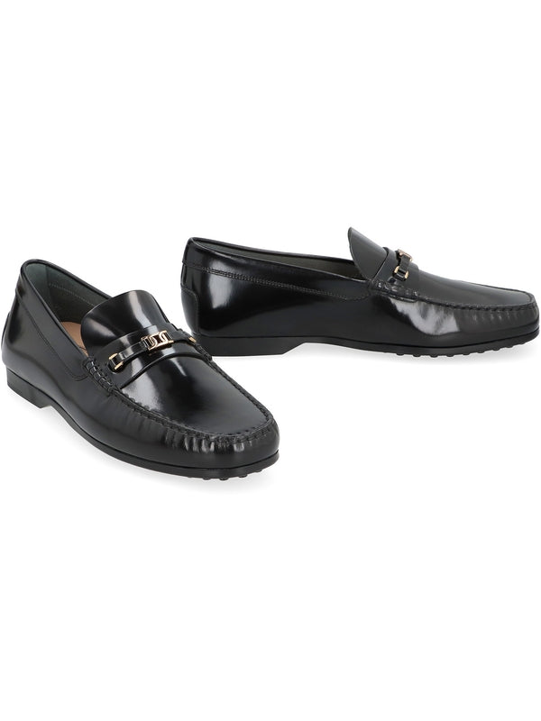 TOD'S - Chain Ornament Leather Loafers - Jente