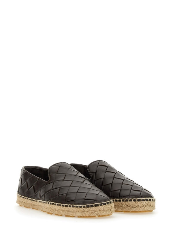 Intrecciato Leather Espadrilles