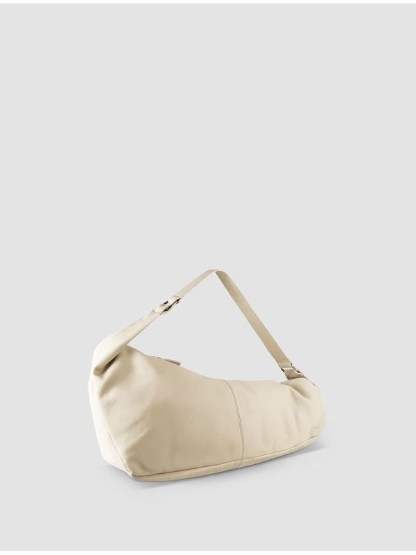 Dry Logo Embossed Leather Shoulder Bag