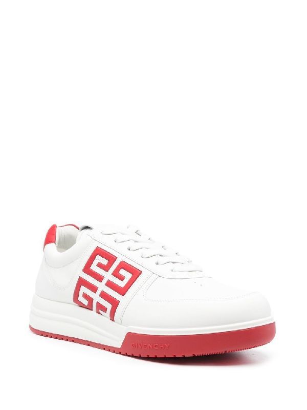 4g Logo Leather Sneakers