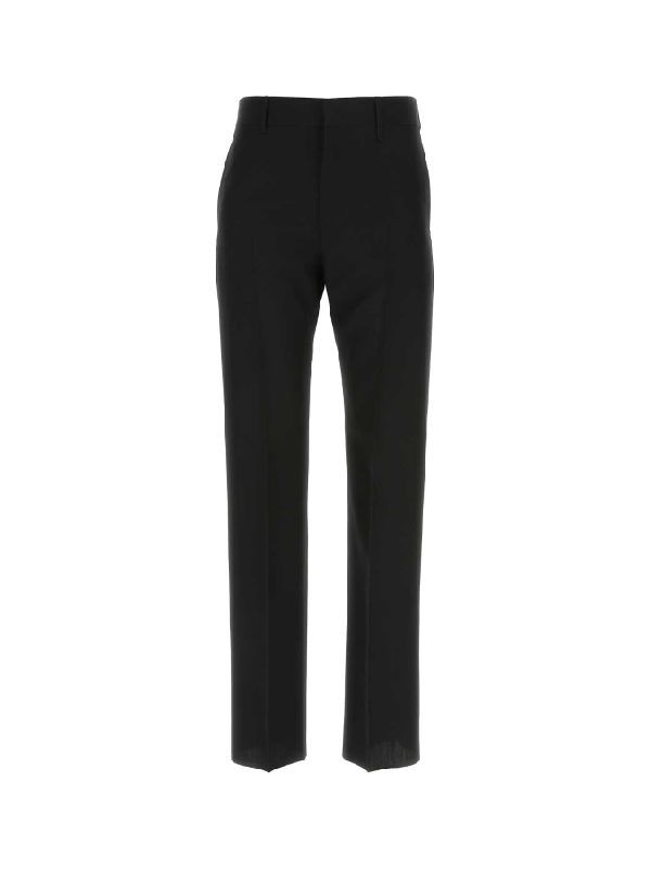 Black Wool Tailored Pants