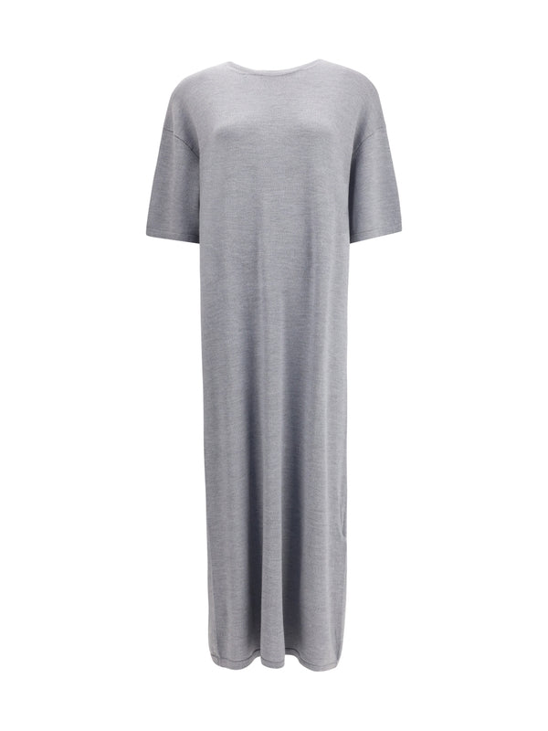 Khaite Grey Long Dress