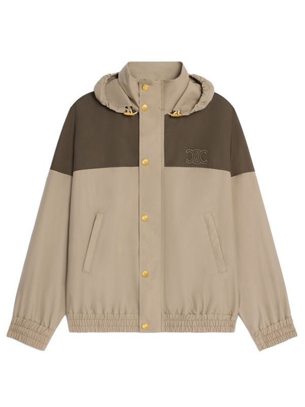 Celine Beige Hooded Jacket