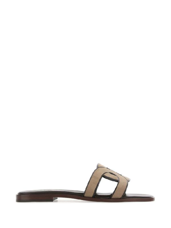 Woven Logo Flat Sandal