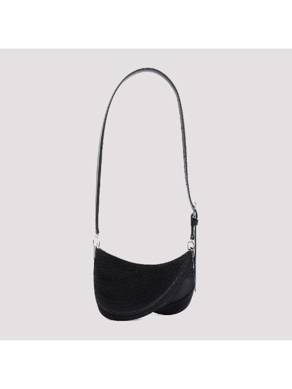 Spiral Curve Cotton Shoulder Bag