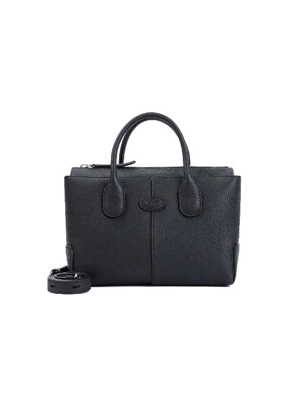 Di Logo Leather Small Tote Bag