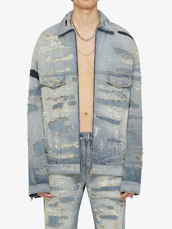 Rip And Repair Oversized Denim Jacket