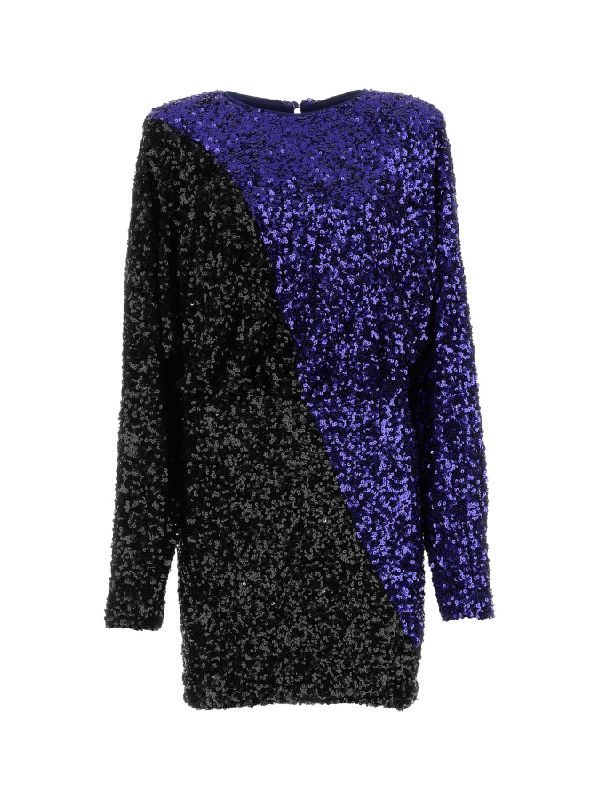 Sequin Two-tone Mini Dress