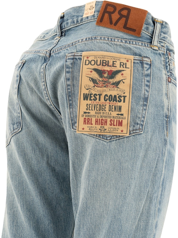 Rrl Blue Denim Pants