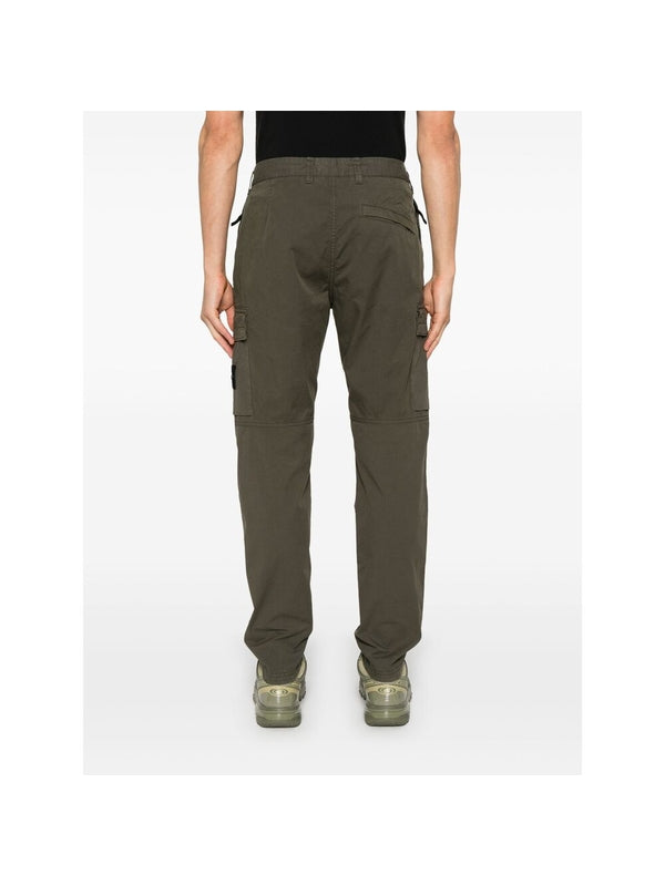 Appliqué Patch Cotton Cargo
  Pants