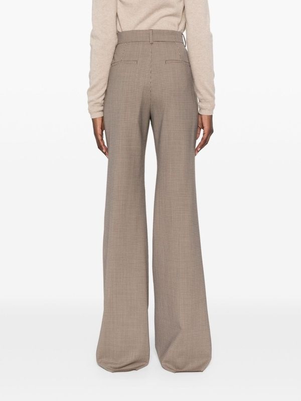 Wool Blend Flare Pants