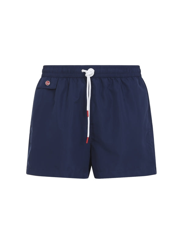Kiton Navy Swim Shorts