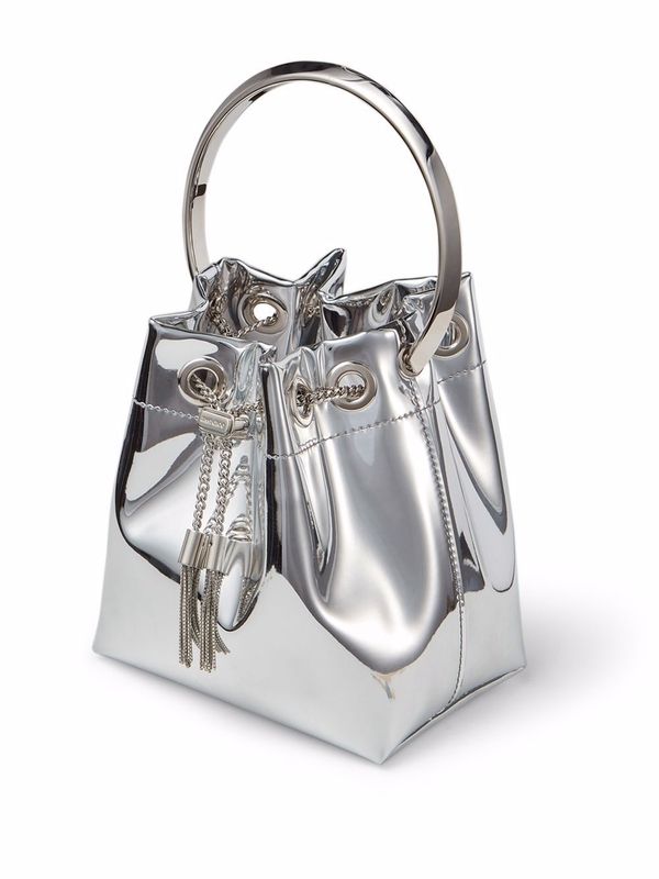 Bon Bon Metallic Bucket Bag