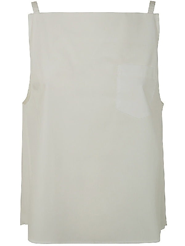 Back Pleated Panel Slip Blouse