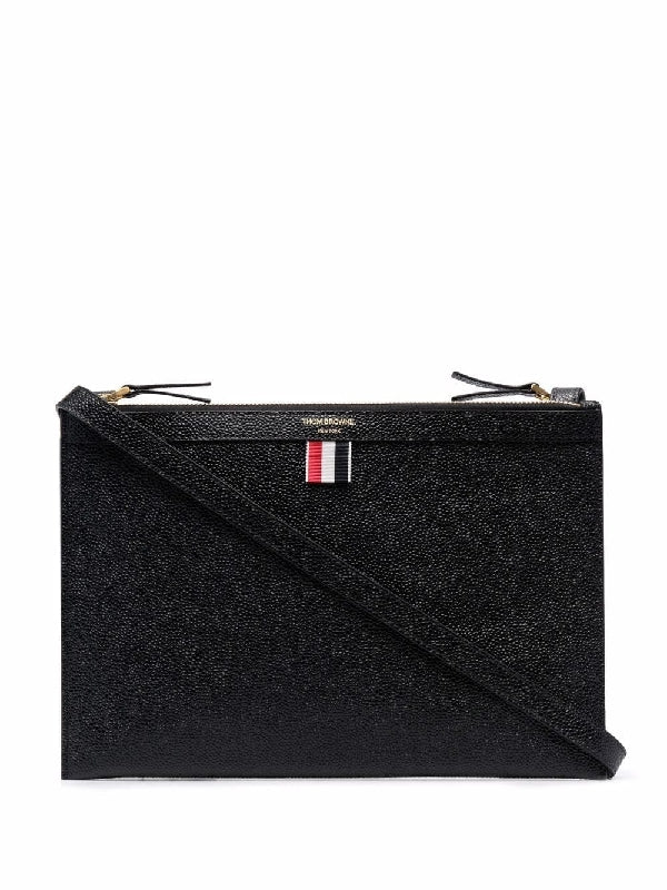 Rwb Label Leather Clutch Bag