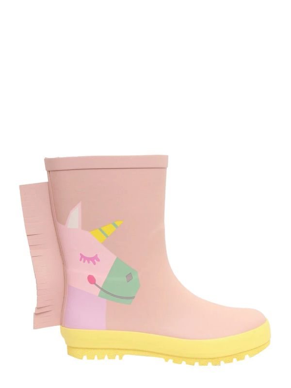 Unicorn Printed Fringe Rain Boots