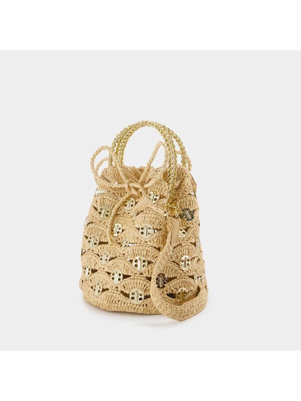 1969 Raffia Bucket Crossbody Bag