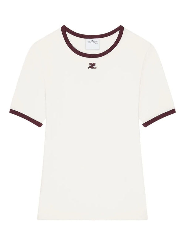 Courrèges White Short Sleeve T-Shirt