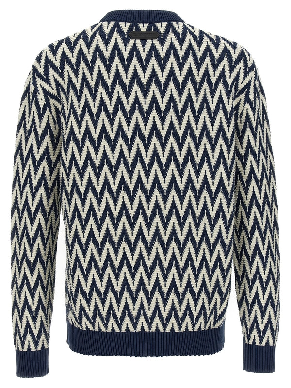 Chevron
  Pattern Cotton Knit