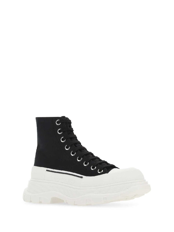 Chunky Sole Tread Slick
  High-Top Sneakers