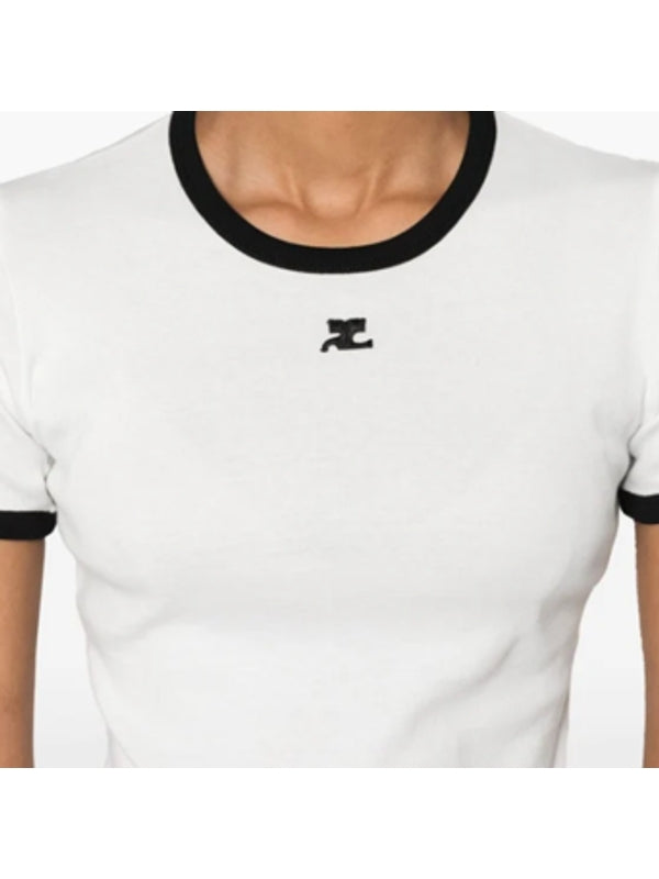 Courrèges White Half Sleeve