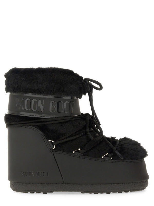 Moon Boot Black Lace-Up Boots