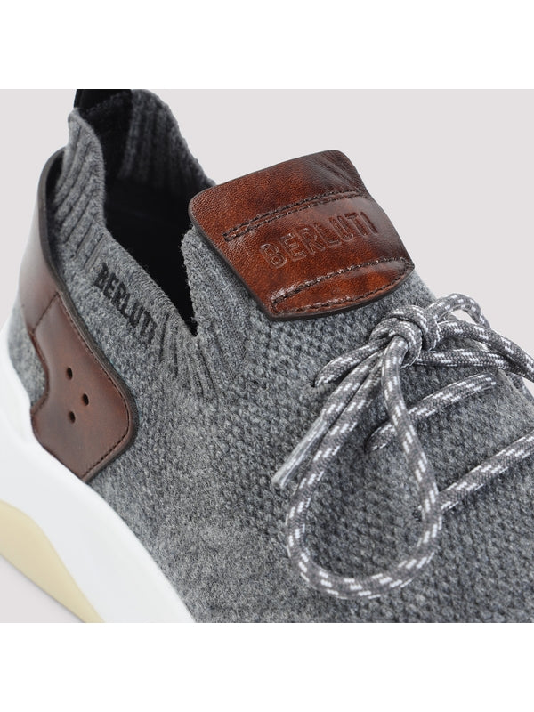 Berluti Grey Low Top Sneakers