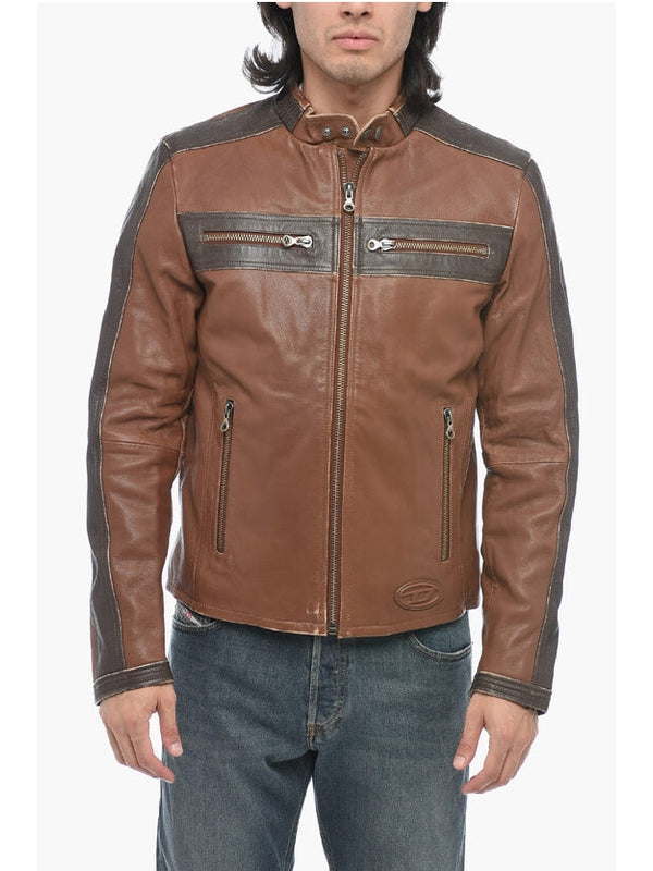 L Muse Racer Leather Jacket