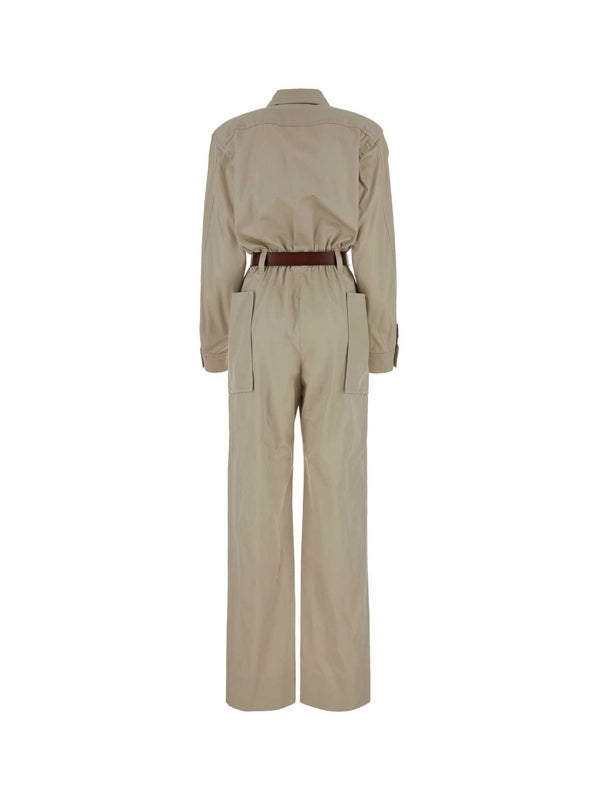 Belt Cotton Jumpsuit