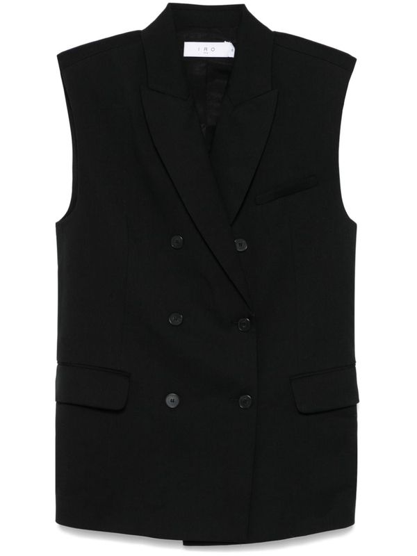 Double Breasted Sleeveless Jacket